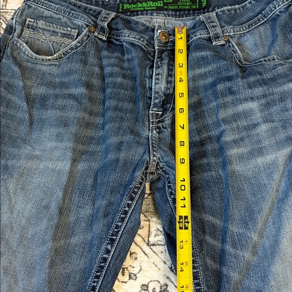 ROCK & ROLL COWBOY DENIM 34x30 Pistol Straight, Regular Straight Leg Jeans - Picture 4 of 9